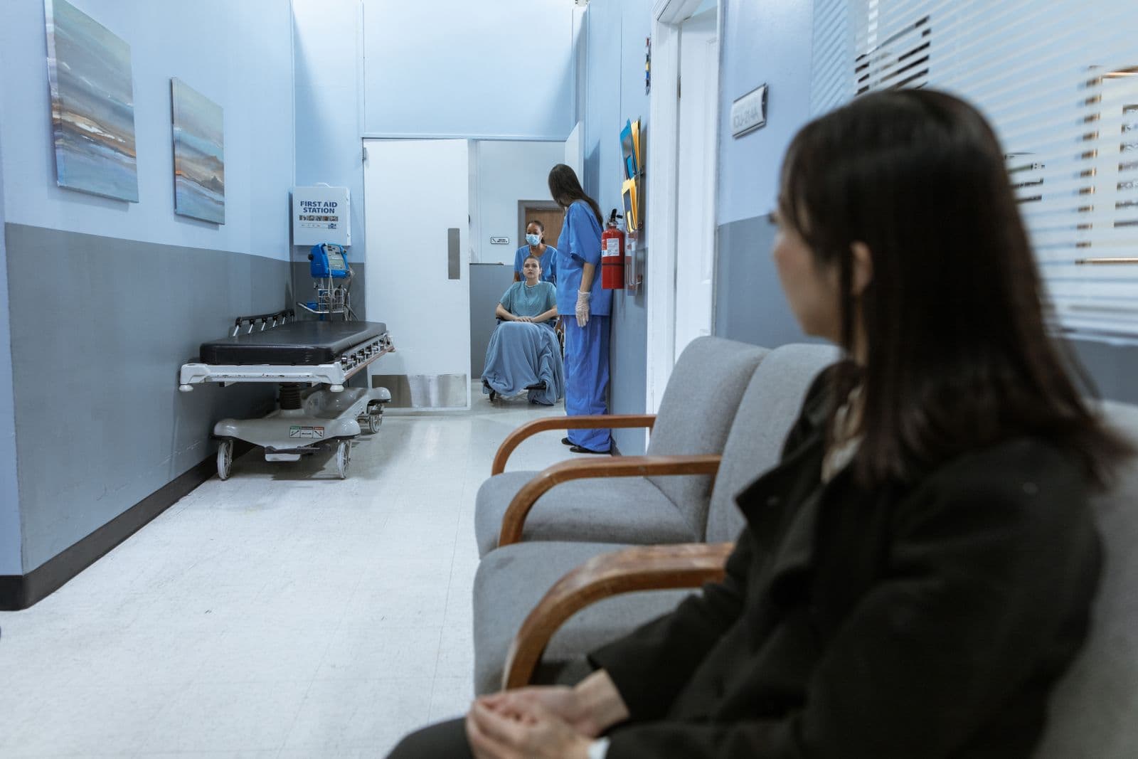 Clean and airy medical clinic waiting area with natural light